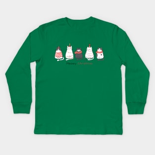 Meowy Christmas #3 Kids Long Sleeve T-Shirt